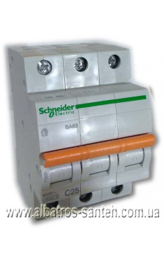 Автоматичний вимикач Schneider 25 A, 3П