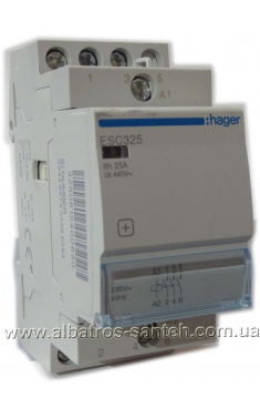 Контактор модульний Hager ESC-325 230V/25A 3Н