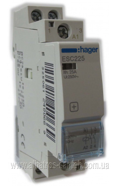 Контактор модульний Hager ESC-225 230V/25A 2Н