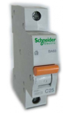 Автоматичний вимикач Schneider 25 A, 1П