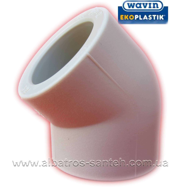 Wavin-Ekoplastik угол PPR Ф40х45 (Чехия)