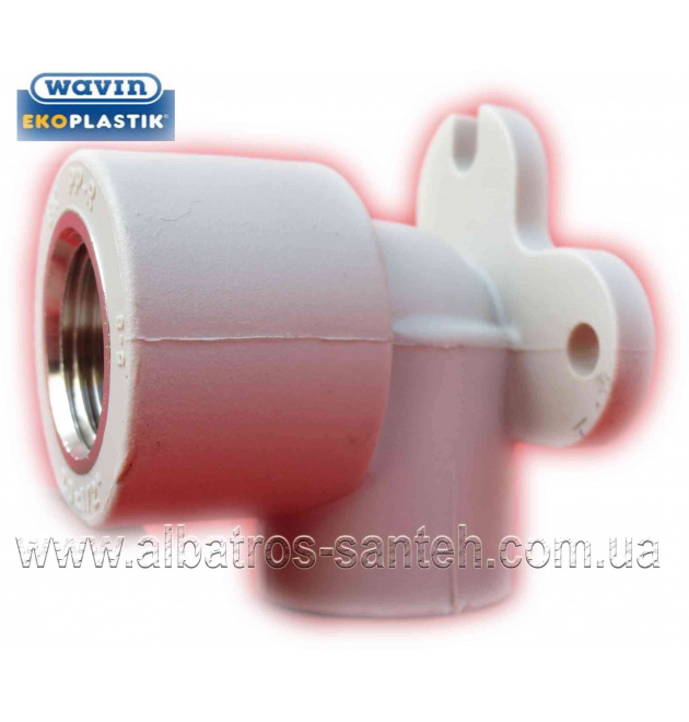 Wavin-Ekoplastik кут PPR Ф20х1/2в настінний (Чехія) фото - 1