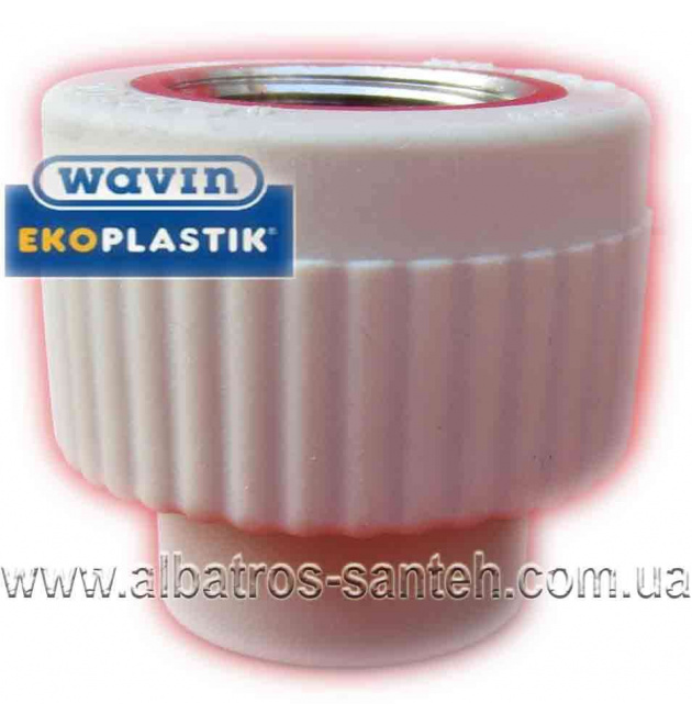 Wavin-Ekoplastik муфта PPR із внутрішньо різьбленням 20х3/4 (Чехія) фото - 1