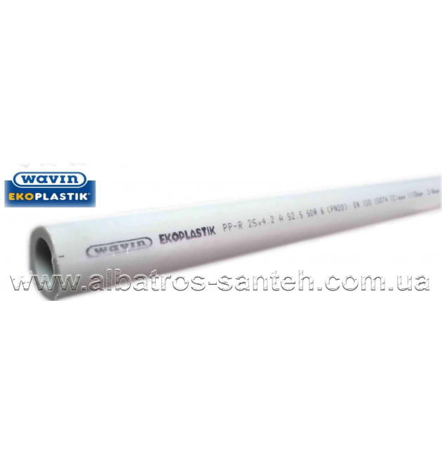 Wavin-Ekoplastik труба PPR Ф25 PN20 (Чехія) фото - 1