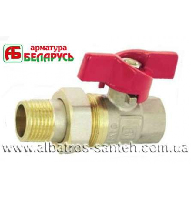 Кран із накидною гайкою Арматура-Білорусь 3/4 PN-40 фото - 1