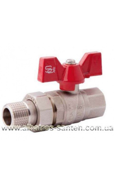Кран кульовий з накидною гайкою FORTE PN-40 1/2