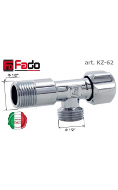 Кран кутовий FADO 1/2х1/2 Classic арт.KZ62(Італія)