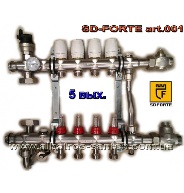Колекторна група SD-FORTE на 5 виходів фото - 1