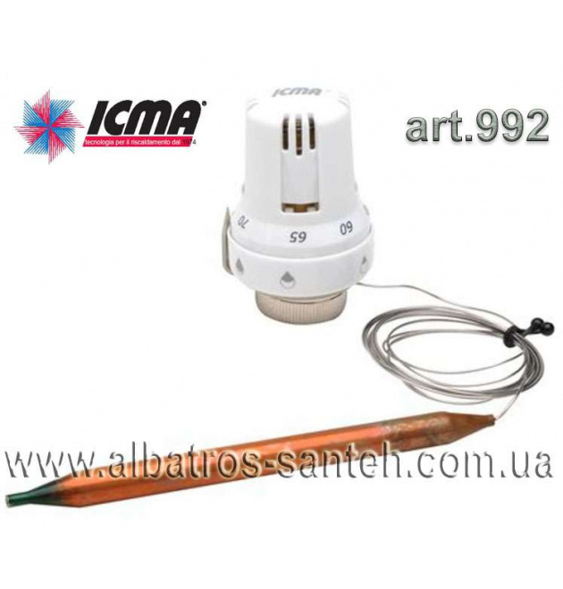 Термостатична головка з виносним датчиком ICMA арт 992 30х1,5 фото - 1