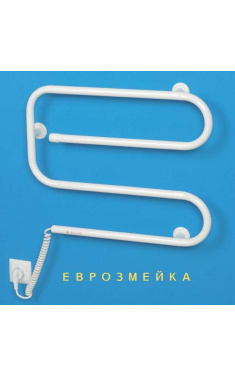 Електричний сушка для рушників ТЕПЛИЙ СВІТ Єврозмійка 70 Вт білий