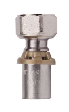 Прес-фітинг ICMA з накидною гайкою 16x1/2″