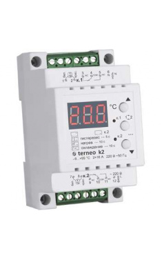 Терморегулятор двухканальный terneo k2