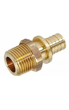 Heat-Pex Evolution насувна муфта із зовнішнім різьбленням  латунна ф20 мм x 3/4 (EVO2002202)