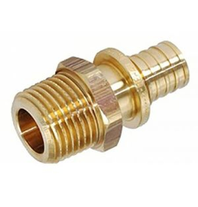 Heat-Pex Evolution надвижная муфта с наружной резьбой латунная ф20 мм x 3/4 (EVO2002202)