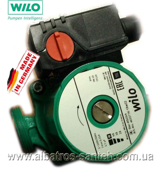 Насос циркуляційний WILO Star RS 25-6/130 green (Німеччина) фото - 1