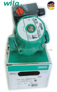 Насос циркуляційний WILO Star-RS 25-4/130 green (Німеччина)