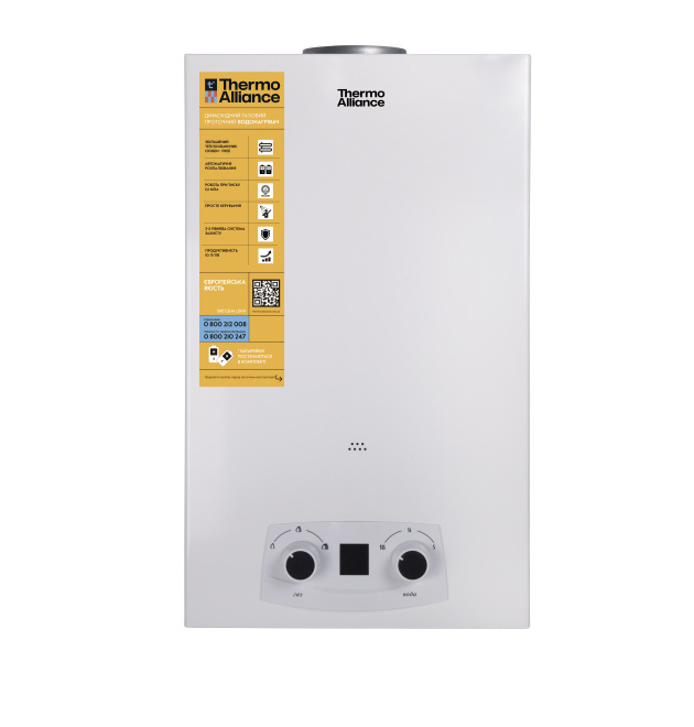 Газова колонка Thermo Alliance JSD20-10QB EURO 10 л, димохідна фото - 1