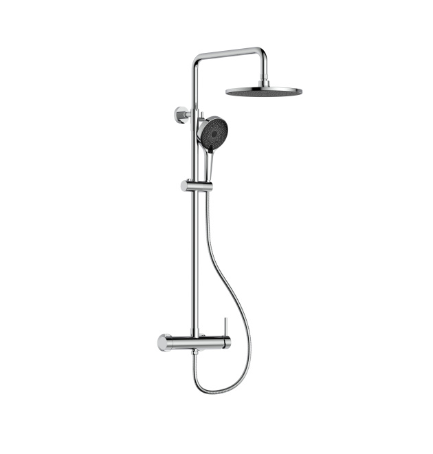 Душова система зовнішнього монтажу Qtap Sloup на 2 споживачі Chrome (QT57103OC) фото - 1