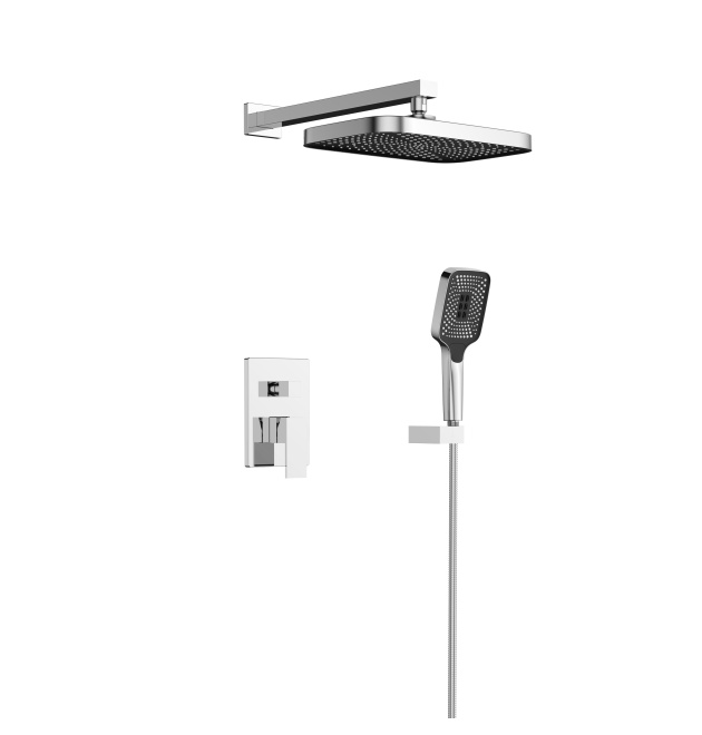 Душова система прихованого монтажу Qtap Aquarius на 2 споживачі Chrome (QTAQA64103NGC) фото - 1