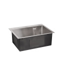 Мийка кухонна інтегрована з нержавіючої сталі Lidz Handmade H5045 Brushed Steel 3,0/1,0 мм фото - 4