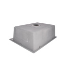 Інтегрована кухонна мийка сіра PVD Lidz Handmade H6050G Brushed Grey 3,0/1,0 мм фото - 4