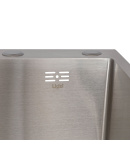 Інтегрована кухонна мийка з крилом ліворуч Lidz Handmade H6350L Brushed Steel 3,0/1,0 мм фото - 4