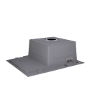 Інтегрована кухонна мийка з крилом ліворуч Lidz Handmade H6350L Brushed Steel 3,0/1,0 мм фото - 5