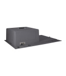 Мийка кухонна інтегрована з крилом праворуч Lidz Handmade H7849R Brushed Steel 3,0/1,0 мм фото - 5