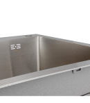 Мийка кухонна інтегрована з крилом ліворуч Lidz Handmade H7849L Brushed Steel 3,0/1,0 мм фото - 4