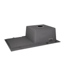 Мийка кухонна інтегрована з крилом ліворуч Lidz Handmade H7849L Brushed Steel 3,0/1,0 мм фото - 5