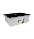Інтегрована кухонна мийка Decor Black PVD Honeycomb Lidz Handmade H6050HB 2,5/0,5 мм фото - 4
