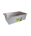 Інтегрована кухонна мийка з нержавіючої сталі Lidz Handmade H6845 Brushed Steel 3,0/1,0 мм фото - 5