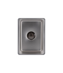 Інтегрована кухонна мийка з нержавіючої сталі Lidz Handmade H6845 Brushed Steel 3,0/1,0 мм фото - 9
