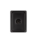 Мийка кухонна інтегрована чорна PVD Lidz Handmade H6845B Brushed Black 3,0/1,0 мм фото - 9