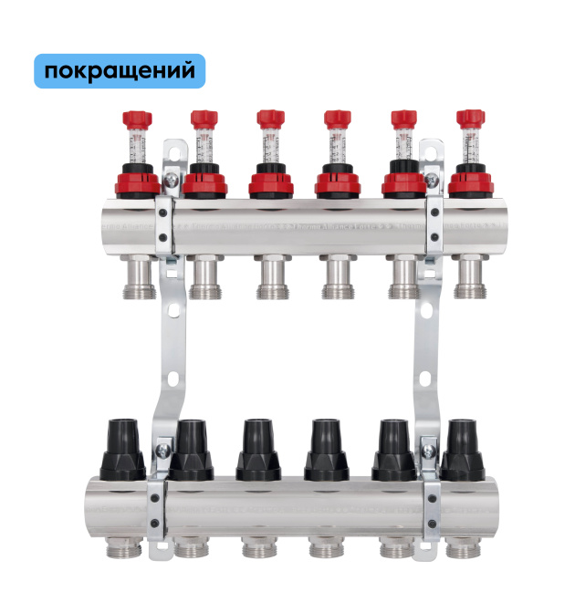 Колектор із витратомірами Thermo Alliance Forte 1