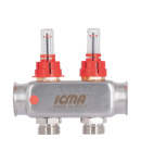 Коллектор Icma № К073 с расходомерами (нерж.) 1