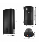 Водонагрівач електричний Thermo Alliance 80 л Black, плоский вертикальний, мокрий ТЕН 2 кВт (0,8+1,2) DT80V20G(PD)/2В фото - 2