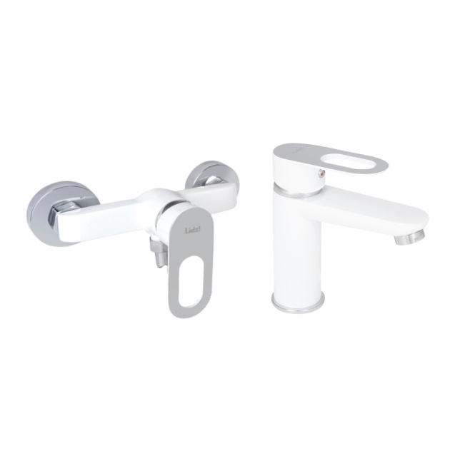 Набор смесителей Latwa 001 + Latwa 010 White фото - 1
