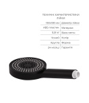 Комплект Qtap Slavonice Black Matt: Смеситель QTSLA266BLM45908 + Шланг QTHADPVCSQ160B + Лейка QTRUC125BLM45951 фото - 5