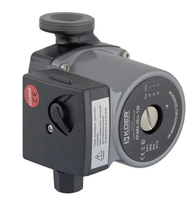 Насос циркуляционный центр. Koer KP.GRS-25/4-130 (KP0250) фото - 1