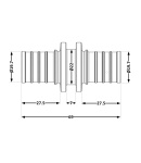 Муфта под натяжную гильзу Icma №1032 d25х3,5 851032GX05 фото - 2