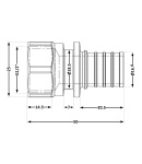 Переходних под натяжную гильзу Icma №1033 d16х2,2-1/2