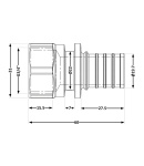 Переходних под натяжную гильзу Icma №1033 d25х3,5-3/4