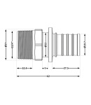 Переходних под натяжную гильзу Icma №1034  d25х3,5-3/4