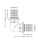 Кут натяжний Icma №1035 d20х2,8 851035GW05 фото - 2