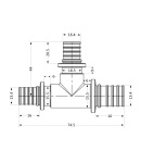 Трійник натяжний Icma №1039 d16х20х16 851039BOGWBO05 фото - 2