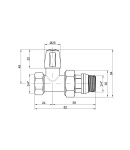 Кран радіаторний Icma 3/4