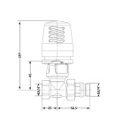 Кран радіаторний термостатичний Icma 3/4