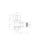 Кран радіаторний Icma 1/2
