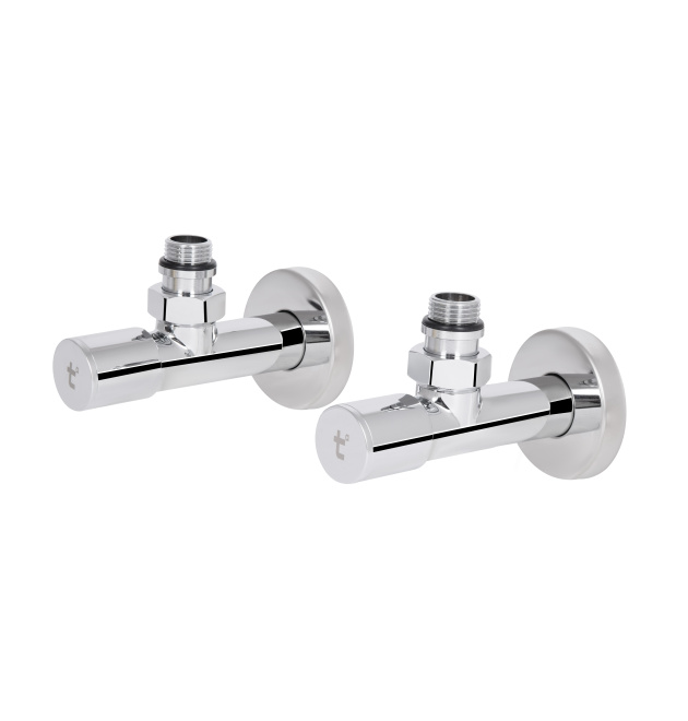 Комплект крану Standart 1/2″ НР для рушникосушарки, кутовий Thermo Alliance